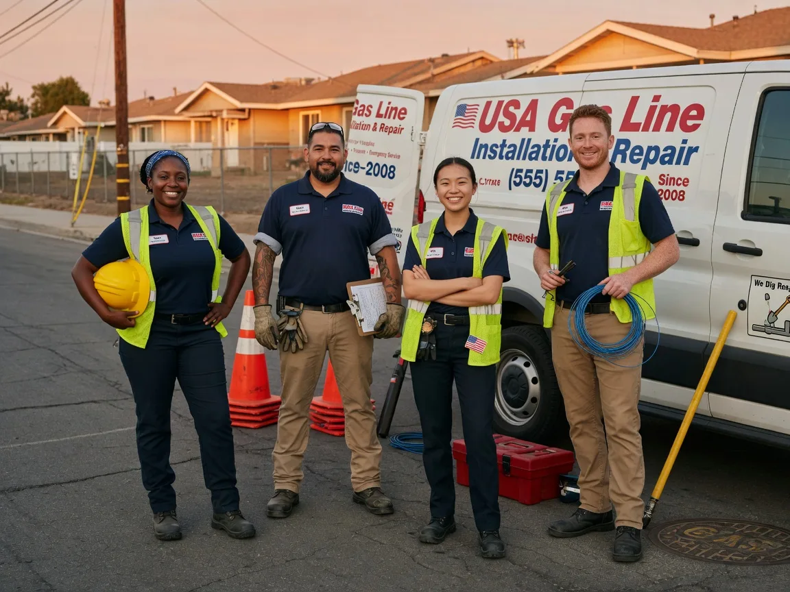 Gas Line Installation company in Lequire, OK